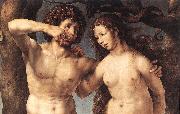 GOSSAERT, Jan (Mabuse) Adam and Eve (detail) sdg oil painting reproduction